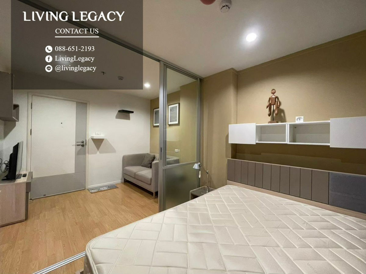 รูป T51KON ให้เช่าคอนโด Lumpini Place Srinakarin - Huamark Station 23.5 ตร.ม. ชั้น 8 ตึก B line id : @livinglegacy - รูปที่ 2/9