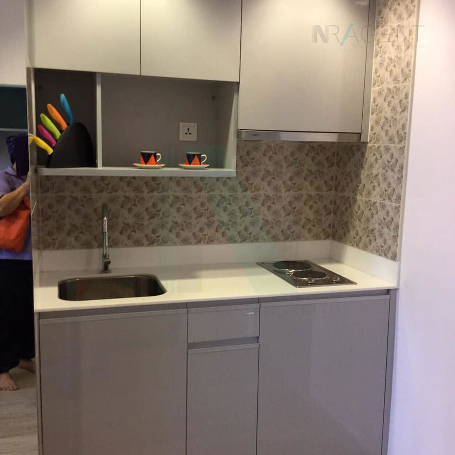 รูป ให้เช่าคอนโด ไอดีโอ โมบิ สาทร อาคาร 1 ชั้น 6 Duplex ขนาด 42.00 ตรม ใกล้ BTS กรุงธนบุรี - รูปที่ 6/8