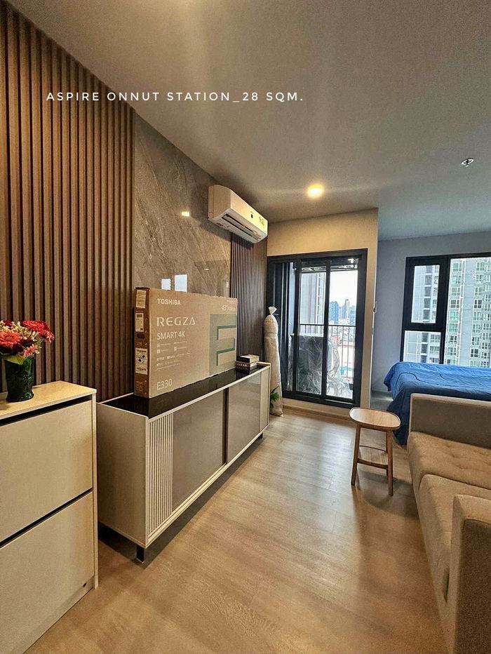 รูป 🎉ให้เช่าคอนโดใหม่ ห้องใหม่ ตึกใหม่ Aspire Onnut Station ใกล้ BTS อ่อนนุช, โลตัส, บิ๊กซี, เซ็นจูรี่อ่อนนุช - รูปที่ 5/8