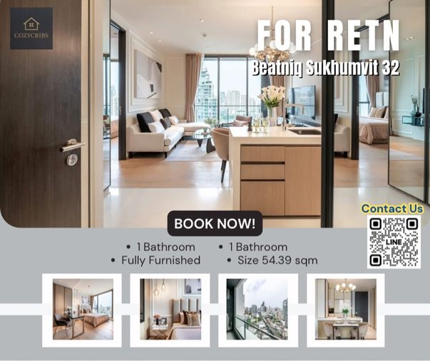 ✨ ให้เช่า คอนโดหรู Beatniq Sukhumvit 32 ใกล้บีทีเอสทองหล่อ 