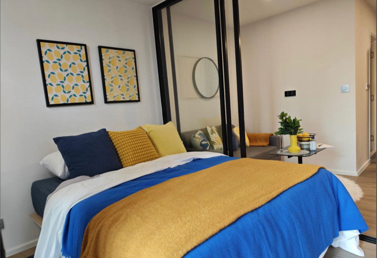 picture For rent: Atmoz Ratchada - Huai Khwang, new room, beautiful, ready to move in, near MRT Huai Khwang. Interested? Add Line: @841qqlnr - 5/8