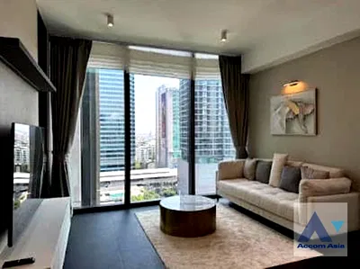 Condos for rent MRT Si Lom  : 🔼🔽 AccomA 📩 Pet friendly,Fully Furnished 2 BR Condominium @Tait 12 (AA42180)