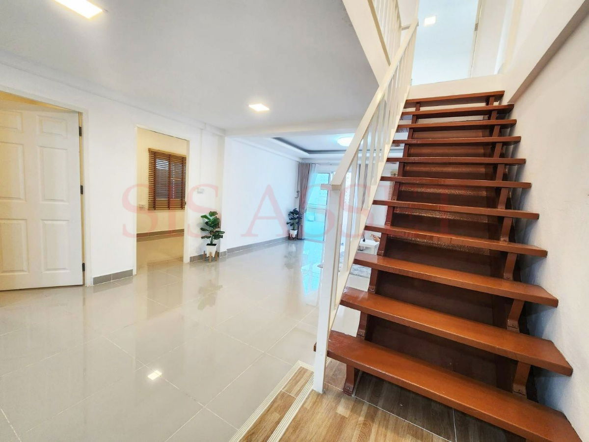 picture For Sale, Semi-detached house, Rattanathibet Village, Size 34 square wah, 4 bedrooms 2 bathrooms, Fully furnished - 8/14