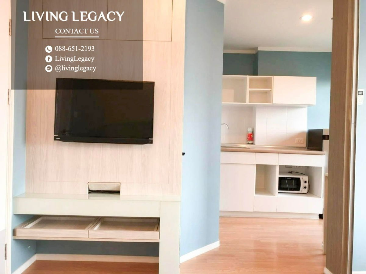 picture SMQV98 Condo For Rent Lumpini Place Srinakarin - Huamark Station 26.25 Sq.M. Floor 4 Building A line id : @livinglegacy - 17/20