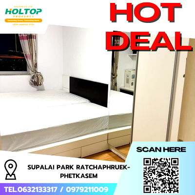 คอนโดให้เช่า : #R7339 🎉 031168  ให้เช่าคอนโด Supalai Park Ratchaphruek-Phetkasem