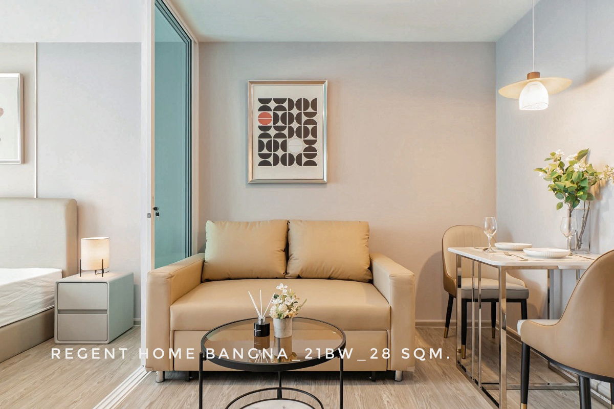 รูป 🎉คอนโดให้เช่า รีเจ้นท์โฮม บางนา ใกล้บีทีเอส บางนา สี่แยกบางนา ตึก บี วิวแม่น้ำ - รูปที่ 1/11