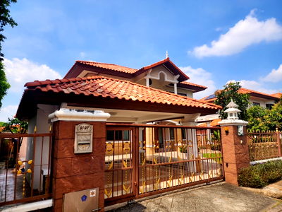 บ้านเดี่ยวให้เช่า : #b4769 2/11/68  ให้เช่าบ้านเดี่ยว ศุภาลัย สุวรรณภูมิ📲📢สอบถาม ld line @condoboy