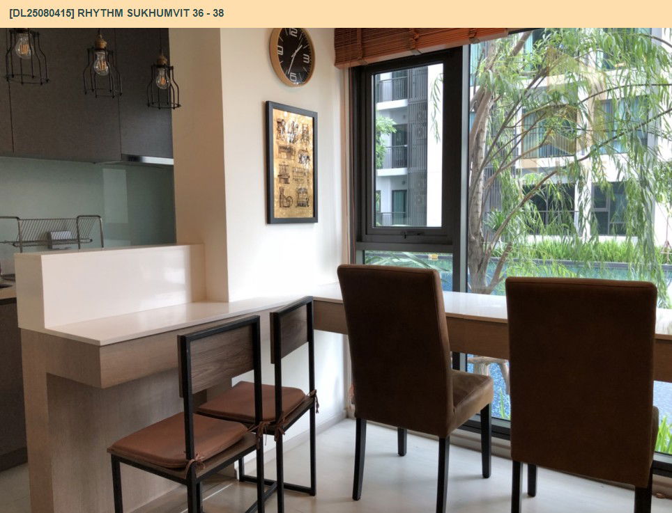 picture DL25080415 Condo for rent, Rhythm Sukhumvit 36 - 38 near BTS Thong Lo, ready to move in, call urgently 0638692663 LineID @162cjixi - 4/13