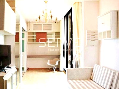 Condos for sale : 1 Bed with Bathtub Unit with Unblock View Fully furnished Good Lacation Close To  BTS Ari   @ Noble Re:D