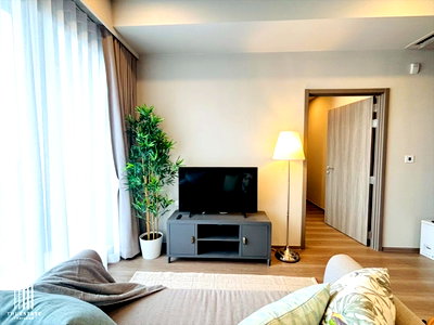 Condos for rent Mega Bangna : For Rent Whizdom The Forestias (Destinia) Wide front room, balcony facing the project's 30 rai forest garden view @41,500 Baht