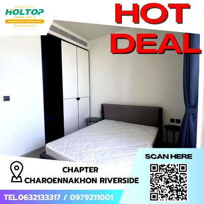 คอนโดให้เช่า : #S4875 ให้เช่า Chapter Charoennakhon Riverside