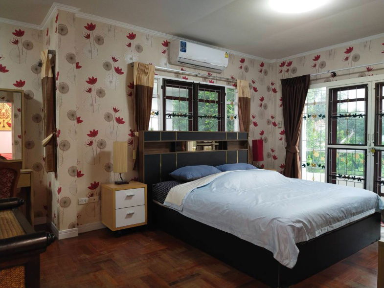 picture 2-story detached house, 82 sq m, 3 bedrooms, 3 bathrooms, has a maid's room + bathroom, built-in furniture, complete electrical appliances - 8/20