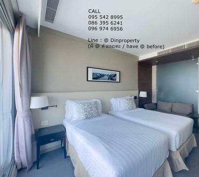 เช่า THE RIVER 1 ห้องนอน 45ตร.ม. วิวไอคอนสยาม , วิวแม่น้ำ  ,ใกล้ BTS สะพานตากสิน , BTS กรุงธนบุรี  ,สาทร ICONSIAM