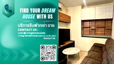 Condos for rent : For rent Life Ratchadapisek, fully furnished, ready to move in, near MRT Huai Khwang.- RW007115