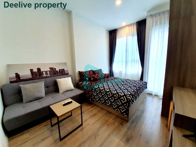 Condos for rent : DL003940 Condo for rent, Knightsbridge Collage Ramkhamhaeng near MRT หัวหมาก, ready to move in, call urgently 0800343450 LineID @655ebbvc