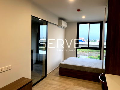 คอนโดให้เช่า : 🔥ห้องสตูดิโอกั้นเป็นสัดส่วน เฟอร์จัดเต็มมาก วิวเมือง พร้อมอยู่ บนทำเลดีๆ เดินทางง่าย ติด BTS คูคต @  Nue Core Khu Khot Station