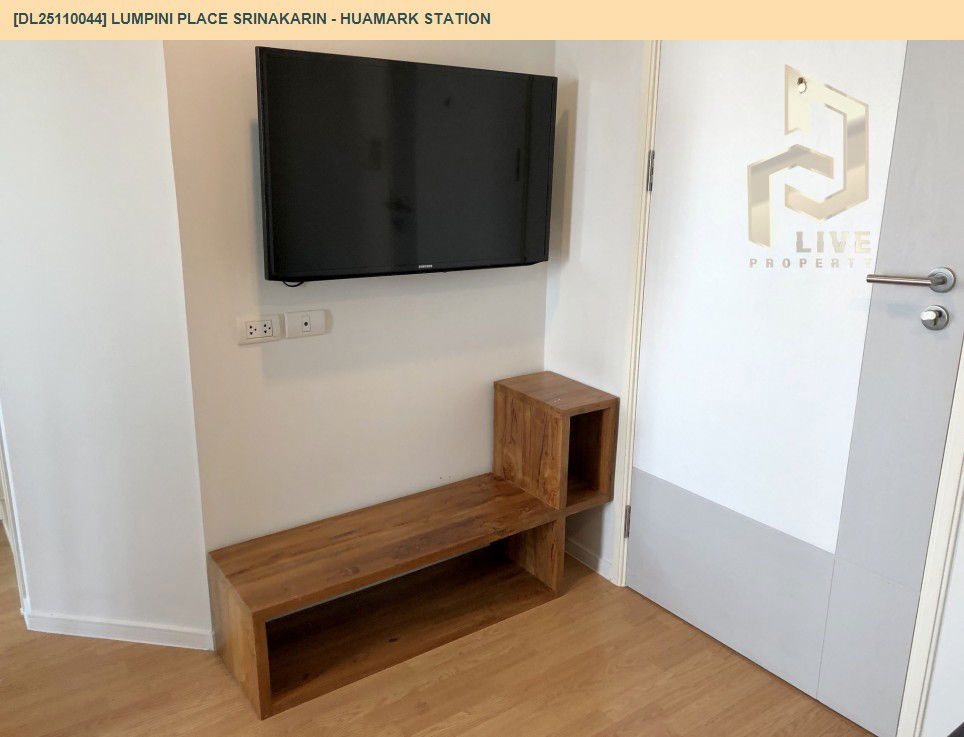 picture DL25110044 Condo for rent, Lumpini Place Srinakarin - Huamark Station near ARL Hua Mak, ready to move in, call urgently 0638692663 LineID @523dslwi - 7/9