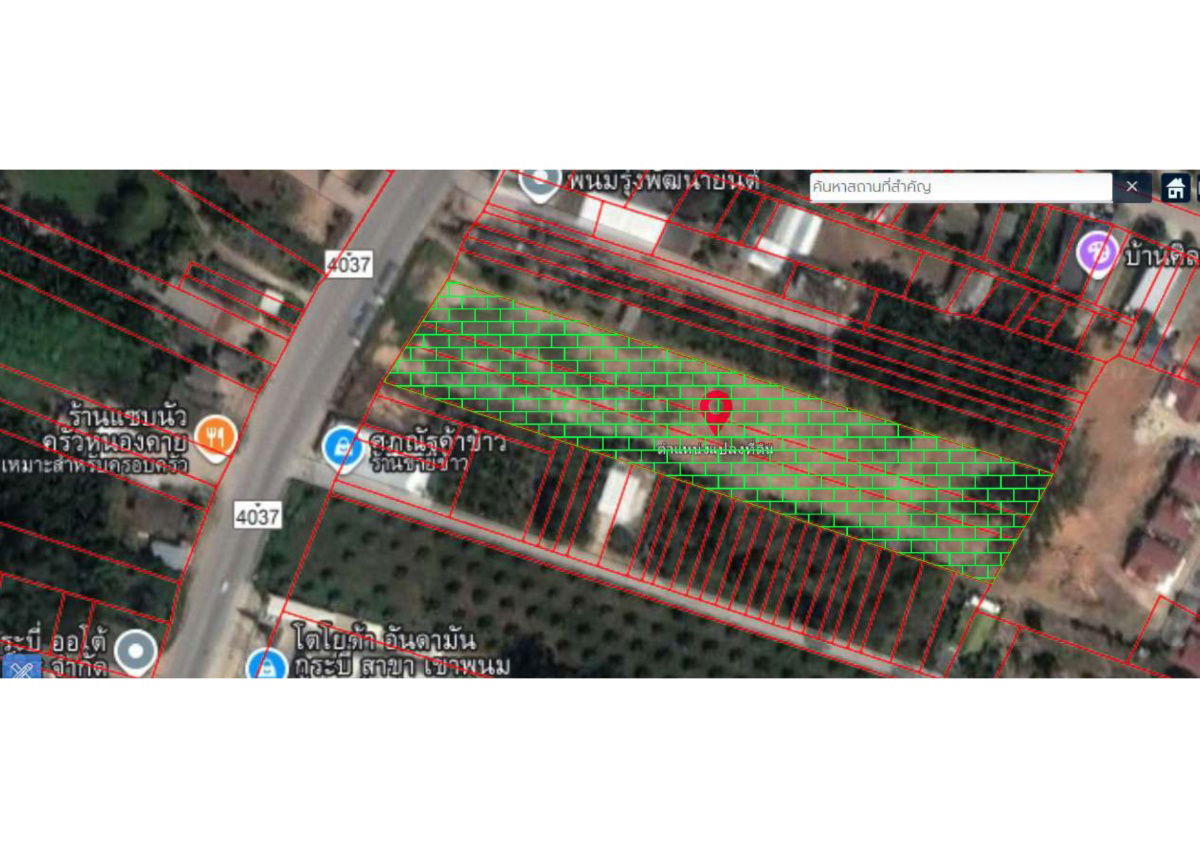 รูป ที่ดินโฉนด ติดถนนทางหลวง ใกล้โรงพยาบาลเขาพนม จ.กระบี่ - รูปที่ 8/12