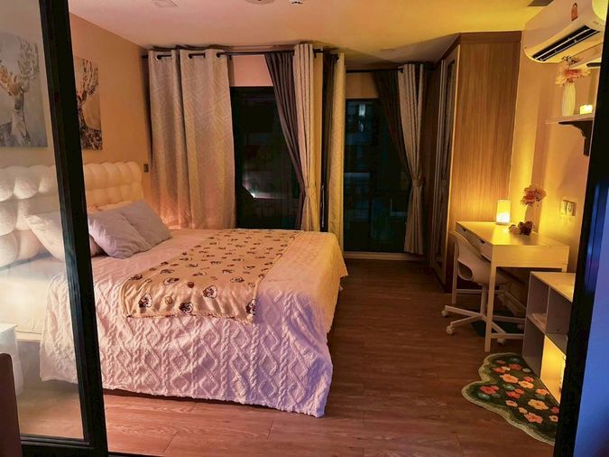 🏡 ให้เช่า Kave Town Shift💖  ✨ ตึก B ชั้น 5 วิวสวน ห้องระเบียงยื่น ✅️ พร้อมเข้าอยู่