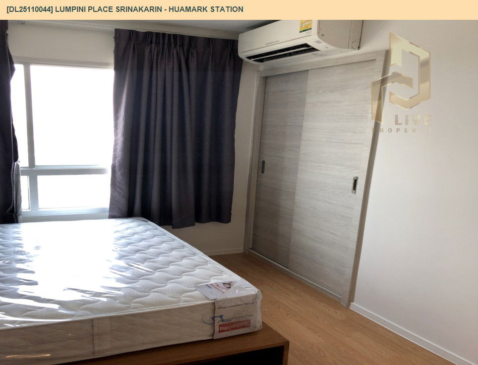 picture DL25110044 Condo for rent, Lumpini Place Srinakarin - Huamark Station near ARL Hua Mak, ready to move in, call urgently 0638692663 LineID @523dslwi - 6/9