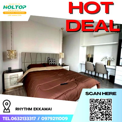 คอนโดให้เช่า : #R7341  🎉 031168 ให้เช่าคอนโด Rhythm Ekkamai 