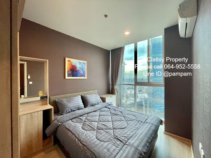 ให้เช่าคอนโด : โนเบิล รีวอล์ฟ รัชดา1 1 ห้องนอน ชั้นสูง เฟอร์ครบ+ประตูดิจิตอล ติดMRTศูนย์วัฒนธรรม (Noble Revolve Ratchada1)