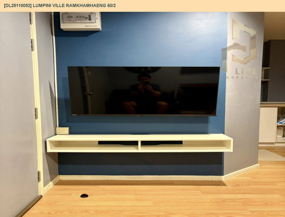 picture DL25110052 Condo for rent, Lumpini Ville Ramkhamhaeng 60/2 near รถไฟฟ้า สายสีส้ม, ready to move in, call urgently 0638692663 LineID @534wlwof - 5/12