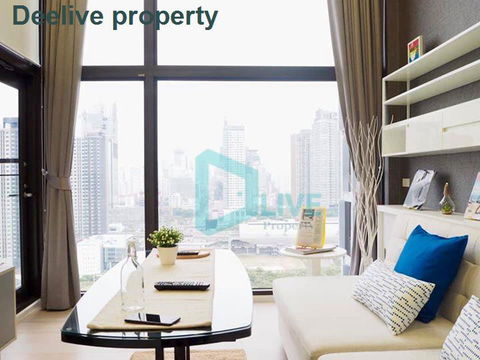 DL006549 Condo for rent, Chewathai Residence Asoke near MRT พระราม 9, ready to move in, call urgently 0638692663 LineID @655ebbvc