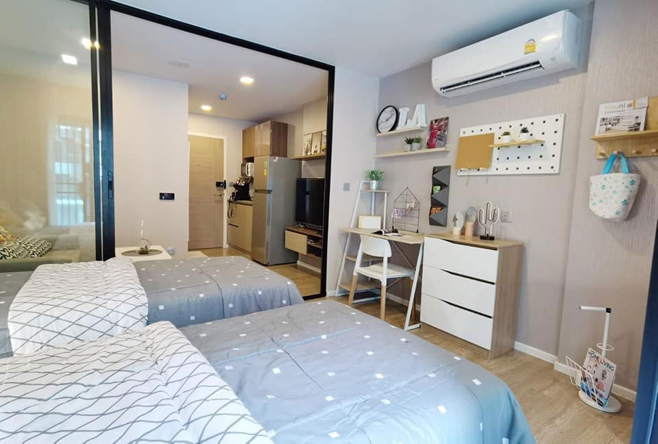 รูป 💎ให้เช่าคอนโด📣“ Kave Town Space ” วิวสระ 🎉ใกล้ม.กรุงเทพ ✨ห้องสวยพร้อมเข้าอยู่🛒สะดวกสบายใกล้ Mingle Mall ที่สุด - รูปที่ 4/10