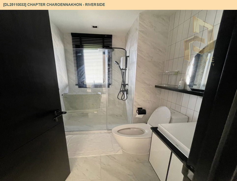 picture DL25110033 Condo for rent, Chapter Charoennakhon - Riverside near BTS Krung Thon Buri, ready to move in, call urgently 0638692663 LineID @162cjixi - 9/9