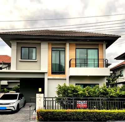 ขายบ้านเดี่ยว : ขายบ้านเดี่ยว Life Bangkok Boulevard รามอินทรา 65 พร้อมเข้าอยู่ ทำเลดี ใกล้รถไฟฟ้าสายสีชมพู ราคา 6.59 ล้าน