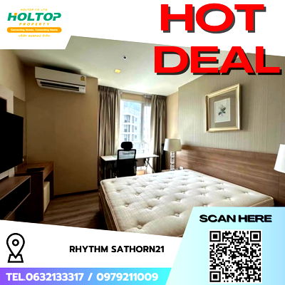 คอนโดให้เช่า : #R7371  🎉 041168 ให้เช่าคอนโด RHYTHM Sathorn21