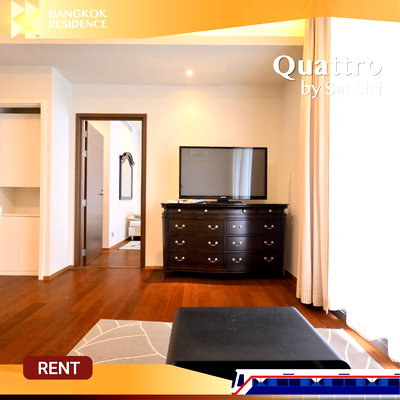 Condos for rent :  Quattro by Sansiri 🏙️ High-floor unit, fully equipped 💘 Close to BTS Thong Lo 