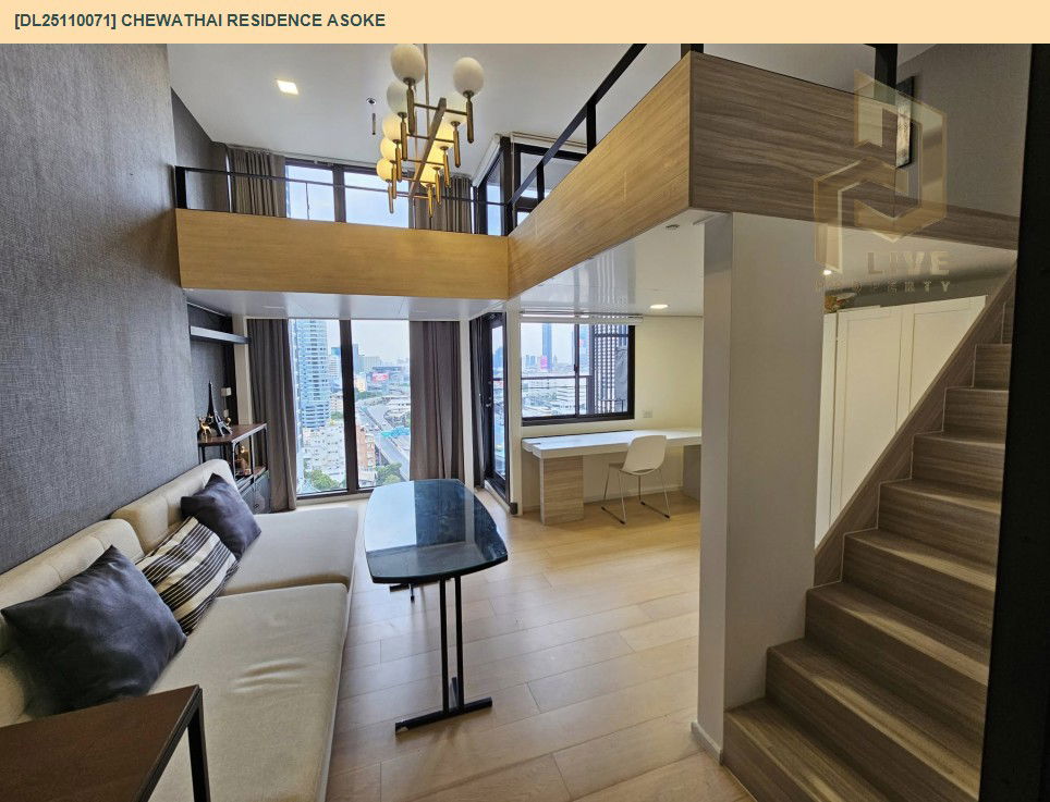 picture DL25110071 Condo for rent, Chewathai Residence Asoke  near MRT พระราม 9, ready to move in, call urgently 0638692663 LineID @534wlwof - 4/9