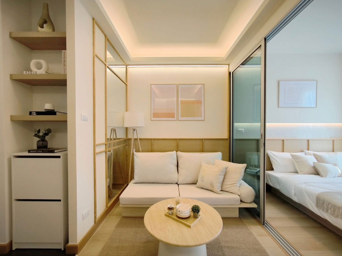 รูป 📍A Space ME Bangna  : คอนโดรีโนเวทใหม่✨️ สไตล์ Japandi ใกล้ Mega Bangna - รูปที่ 3/11