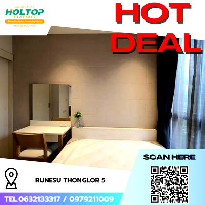 คอนโดให้เช่า : #R7379 🎉 041168 ให้เช่าคอนโด Runesu Thonglor 5