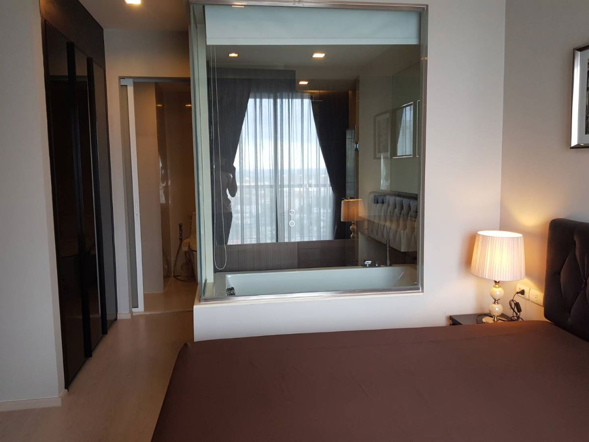 รูป เช่า 35,000 บาท ริทึ่ม สุขุมวิท 44/1  1 ห้องนอน ขนาด 45 ตรม ชั้น 24  ติดกับ BTS สถานีพระโขนง - รูปที่ 4/8