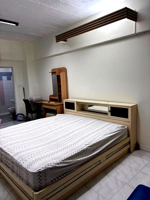 คอนโดให้เช่า : มีเครื่องซักผ้า คอนโด นนท์ซิตี้ ทาวเวอร์ รัตนาธิเบศร์ ตึก B ชั้น 11 ห้องมุม 28 ตรม. ติดถนนใหญ่ เพียง 4,200 บาท