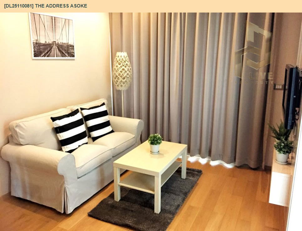 รูป DL25110081 ให้เช่าคอนโด ดิ แอดเดรส อโศก (The Address Asoke) ใกล้ MRT เพชรบุรี พร้อมเข้าอยู่ โทรด่วน 0656133286 LineID @897iyzll - รูปที่ 4/11