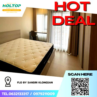 คอนโดให้เช่า : #Z2972💥 031168 🔥ให้เช่าคอนโด FLO by Sansiri Klongsan