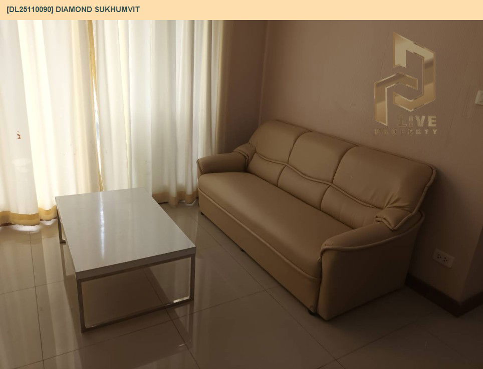 รูป DL25110090 ให้เช่าคอนโด ไดมอนด์ สุขุมวิท (Diamond Sukhumvit) ใกล้ BTS อ่อนนุช พร้อมเข้าอยู่ โทรด่วน 0614453194 LineID @162cjixi - รูปที่ 3/11
