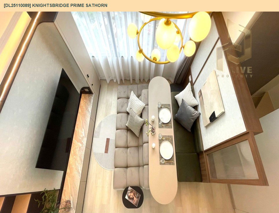 รูป DL25110089 ให้เช่าคอนโด ไนท์บริดจ์ ไพร์ม สาทร (Knightsbridge Prime Sathorn) ใกล้ BTS ช่องนนทรี พร้อมเข้าอยู่ โทรด่วน 0614453194 LineID @162cjixi - รูปที่ 7/9