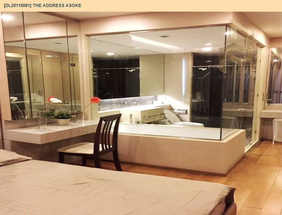 รูป DL25110081 ให้เช่าคอนโด ดิ แอดเดรส อโศก (The Address Asoke) ใกล้ MRT เพชรบุรี พร้อมเข้าอยู่ โทรด่วน 0656133286 LineID @897iyzll - รูปที่ 6/11
