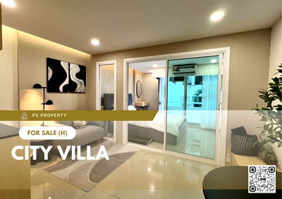 Condos for sale Ladprao Hospital : Urgent sale ✨ City Villa ✨ Newly decorated throughout the room, near MRT Lat Phrao 101