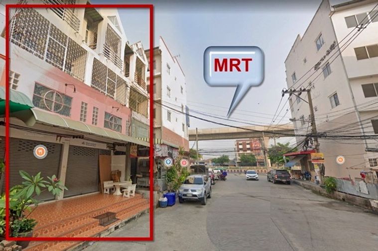 .Minburi large home office for rent 3-story MRT kehaRamkhamhaeng 200mcommercial building 2 adjace
