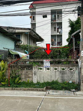 ขายที่ดิน 32.5 ตรว. ซอยงามวงศ์วาน 25 ติดถนน ทำเลดี ขายถูก