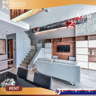 รูปภาพ Villa Rachatewi 💖 Duplex Unit with 1 Bedroom, 2 Bathrooms, Fully Furnished 🛋️ Near BTS Ratchathewi 
