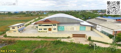 โรงงาน เขตบางขุนเทียน : ขายโรงงาน เนื้อที่ 7 ไร่ 1 งานเศษ บางกระดี่ 16 มีครบแบบ 3 in 1 โรงงานสูง 11 เมตร สำนักงาน 2 ชั้น บ้านพักคนงานสูง พร้อมใบ รง.4 - KK001799s 