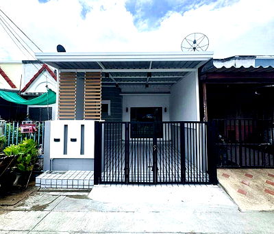 ทาวน์โฮม นนทบุรี : บ้านชั้นเดียวสุดคุ้ม  3 นอน 2 น้ำ หมู่บ้านพิมลราช 1  บ้านกล้วย ไทรน้อย   ตกแต่งใหม่ พร้อมอยู่