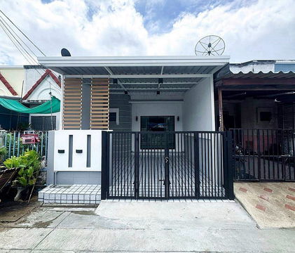 บ้านชั้นเดียวสุดคุ้ม 3 นอน 2 น้ำ หมู่บ้านพิมลราช 1 บ้านกล้วย ไทรน้อย ตกแต่งใหม่ พร้อมอยู่